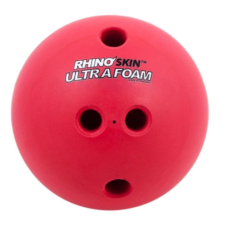 Champion Sports 1 lbs Rhino Skin Foam Bowling Ball, Red CH56083